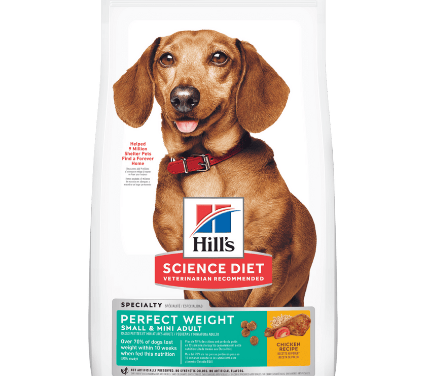Hill's Science Diet alimento control de peso perro adulto raza pequeña 4 Lb (1,8Kg)