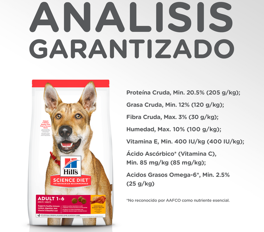 Hill's Science Diet Adult concentrado para perro adulto sabor pollo