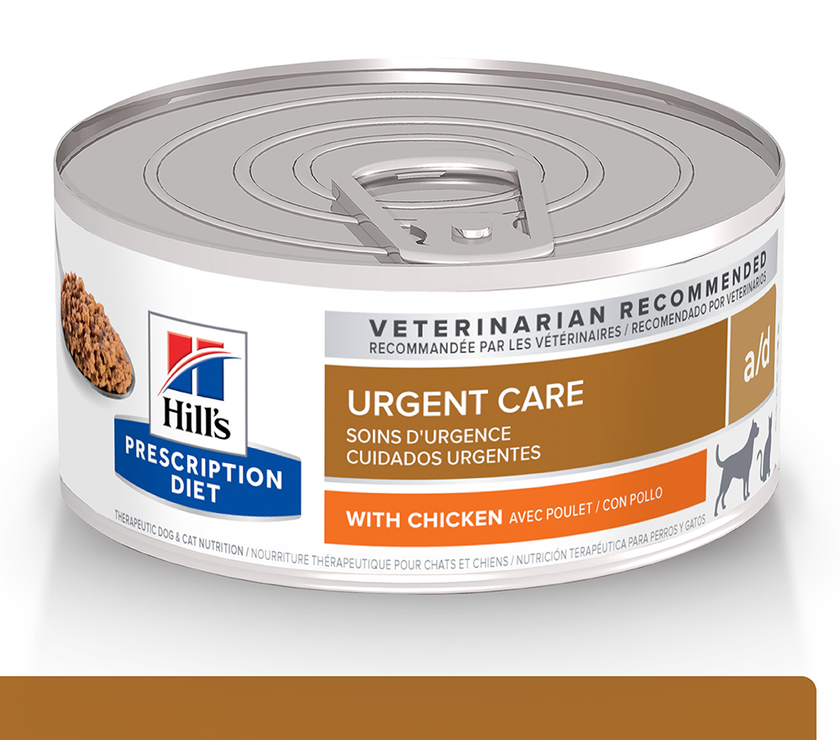Hill's Prescription diet a/d, Recuperación, alimento Húmedo con Pollo para perro y Gato 5,5 Oz (156g)