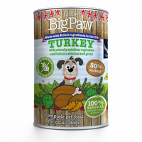 Comida humeda para perro Little Big Paw Pavo, arandanos y brocoli 390 gr