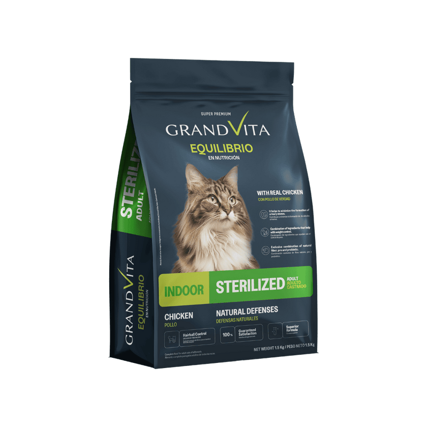Comida para gato Grand Vita Equilibrio Adulto Castrado 1,5 Kg