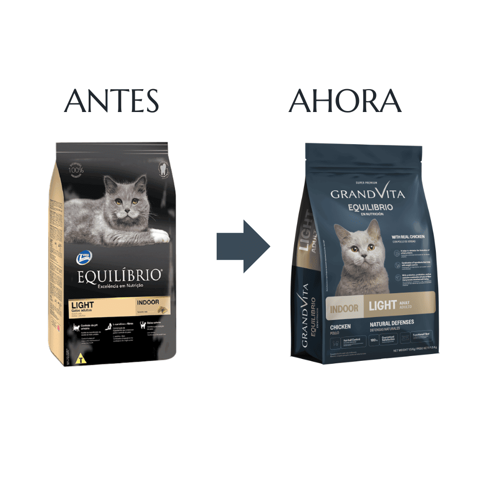 Comida Para Gato Adulto Grand Vita Equilibrio Light 1,5 Kg