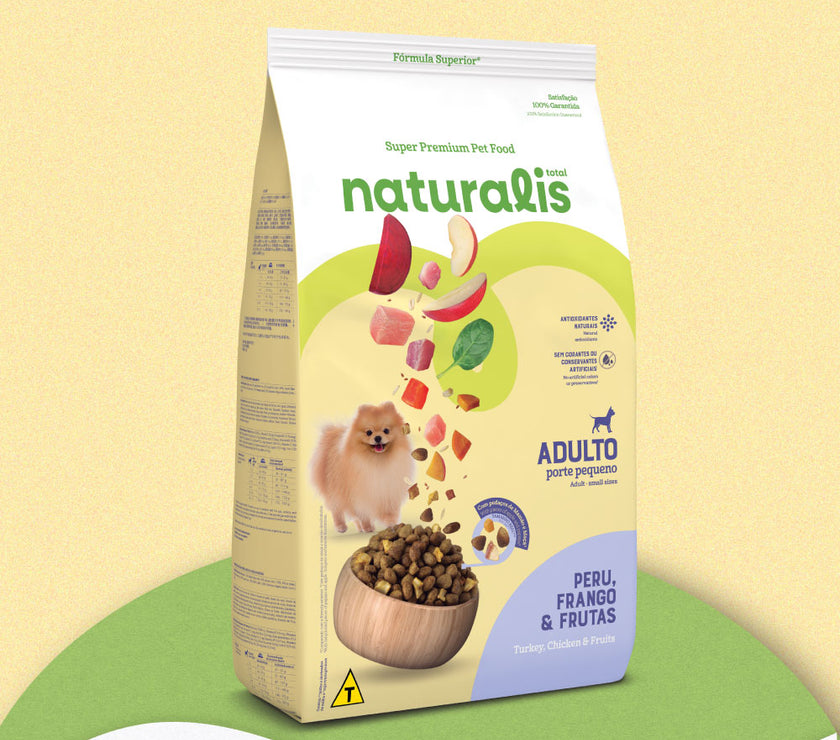 Comida para perro Naturalis Adulto Pollo, Pavo y Frutas raza pequeña