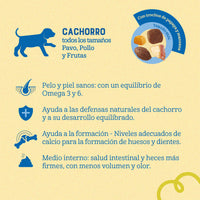 Comida para Perro Naturalis Cachorro Raza Mediana Grande Pollo, Pavo y Frutas 2,5 Kg