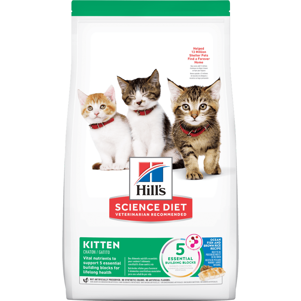 Hill's Science Diet Kitten concentrado para gatito sabor pescado y arroz 3,5 Lb (1,59Kg)