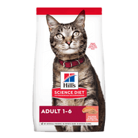 Hill's Science Diet Adult concentrado para gato adulto sabor salmón 3,5 Lb (1,59Kg)