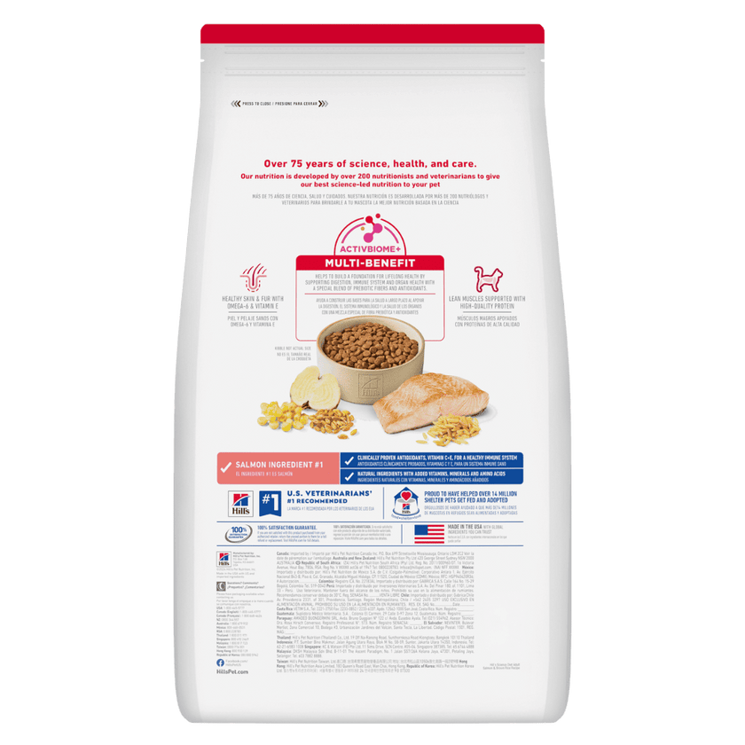 Hill's Science Diet Adult concentrado para gato adulto sabor salmón 3,5 Lb (1,59Kg)
