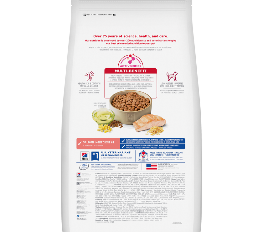 Hill's Science Diet Light alimento perro adulto sabor Salmon y Arroz 4,5 Lb (2Kg)