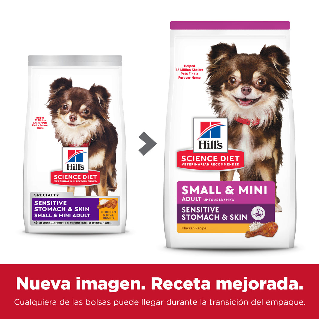 Hill's Science Diet alimentopiel y estómago sensibles perro adulto raza pequeña