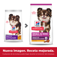 Hill's Science Diet alimentopiel y estómago sensibles perro adulto raza pequeña