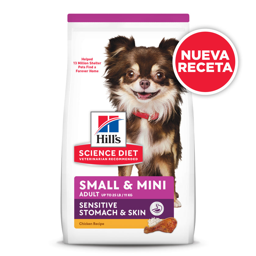 Hill's Science Diet alimentopiel y estómago sensibles perro adulto raza pequeña