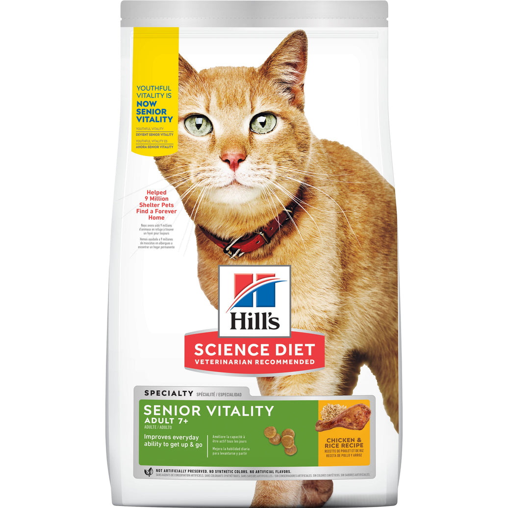 Hill's Science Diet Senior Vitality concentrado gato senior sabor pollo 3 Lb (1,4Kg)