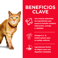Hill's Science Diet Senior Vitality concentrado gato senior sabor pollo 3 Lb (1,4Kg)