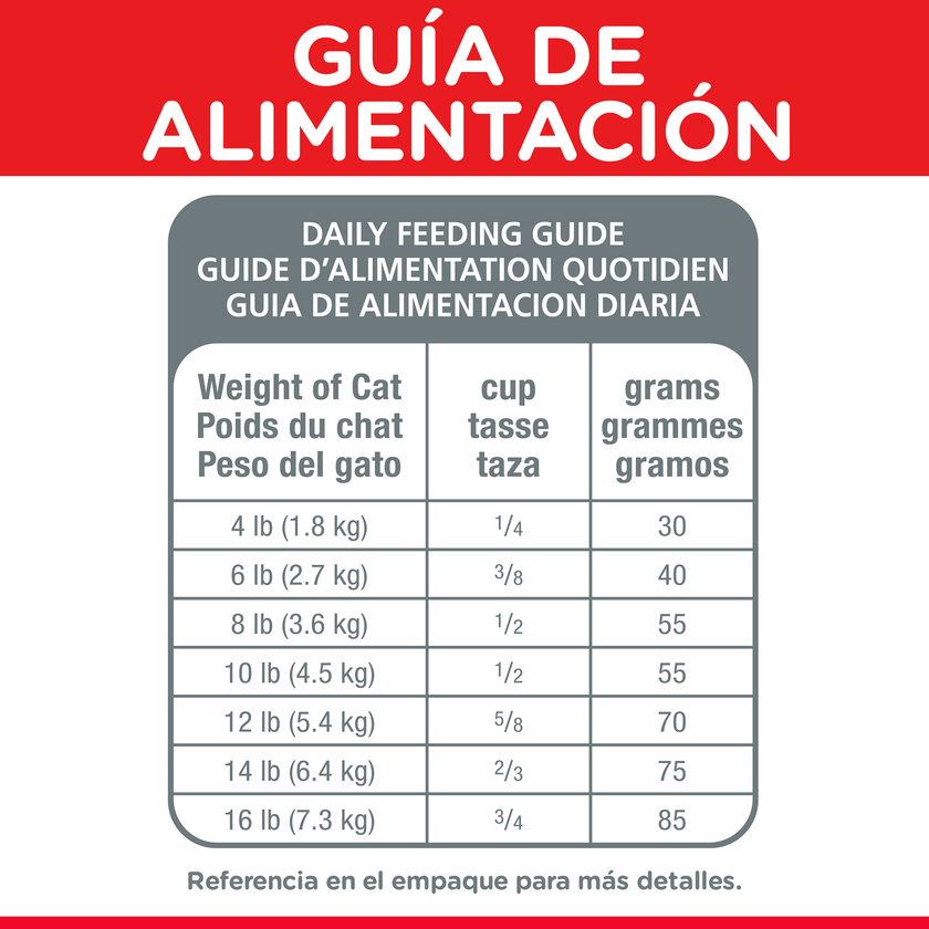 Hill's Science Diet Senior Vitality concentrado gato senior sabor pollo 3 Lb (1,4Kg)