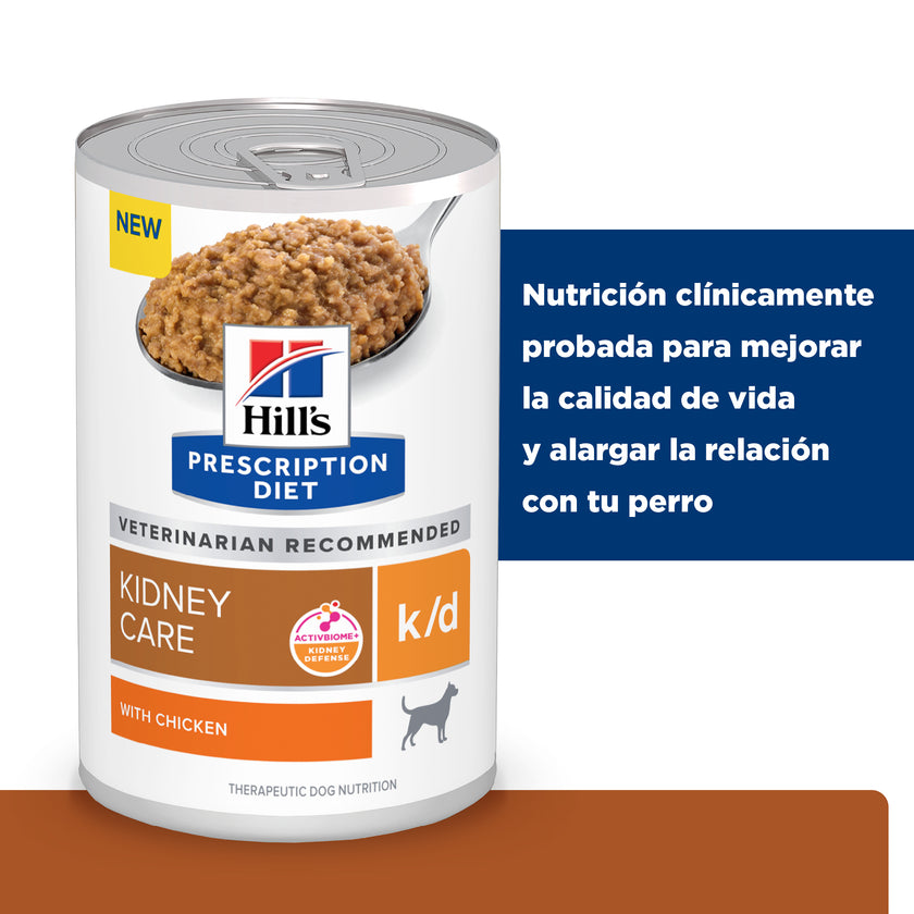 Comida Húmeda Para Perro Hills Prescription Cuidado Renal K/D 13 Onz