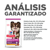Hill's Science Diet alimentopiel y estómago sensibles perro adulto raza pequeña