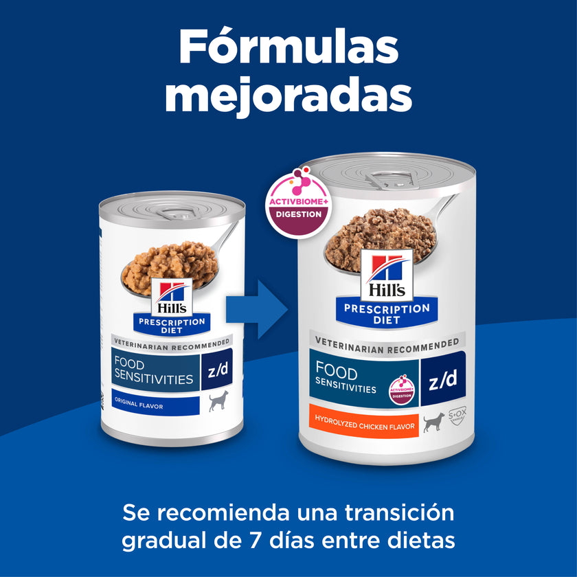 Hill's Prescription Diet z/d Comida Húmeda para perro sensibilidades alimentarias 13 Oz (369g)