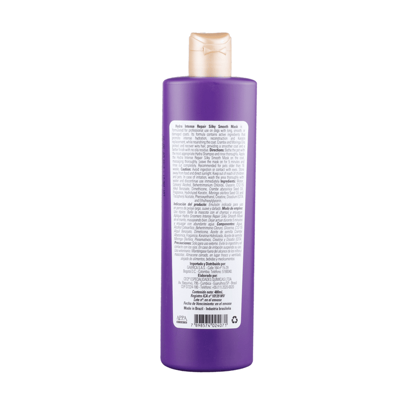 Crema Para Peinar Para Mascotas Hydra Intense Repair 480 ml