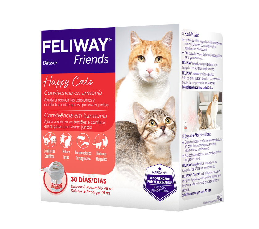 Difusor De Aromas Para Gatos Feliway Friends + Recarga 48 ml