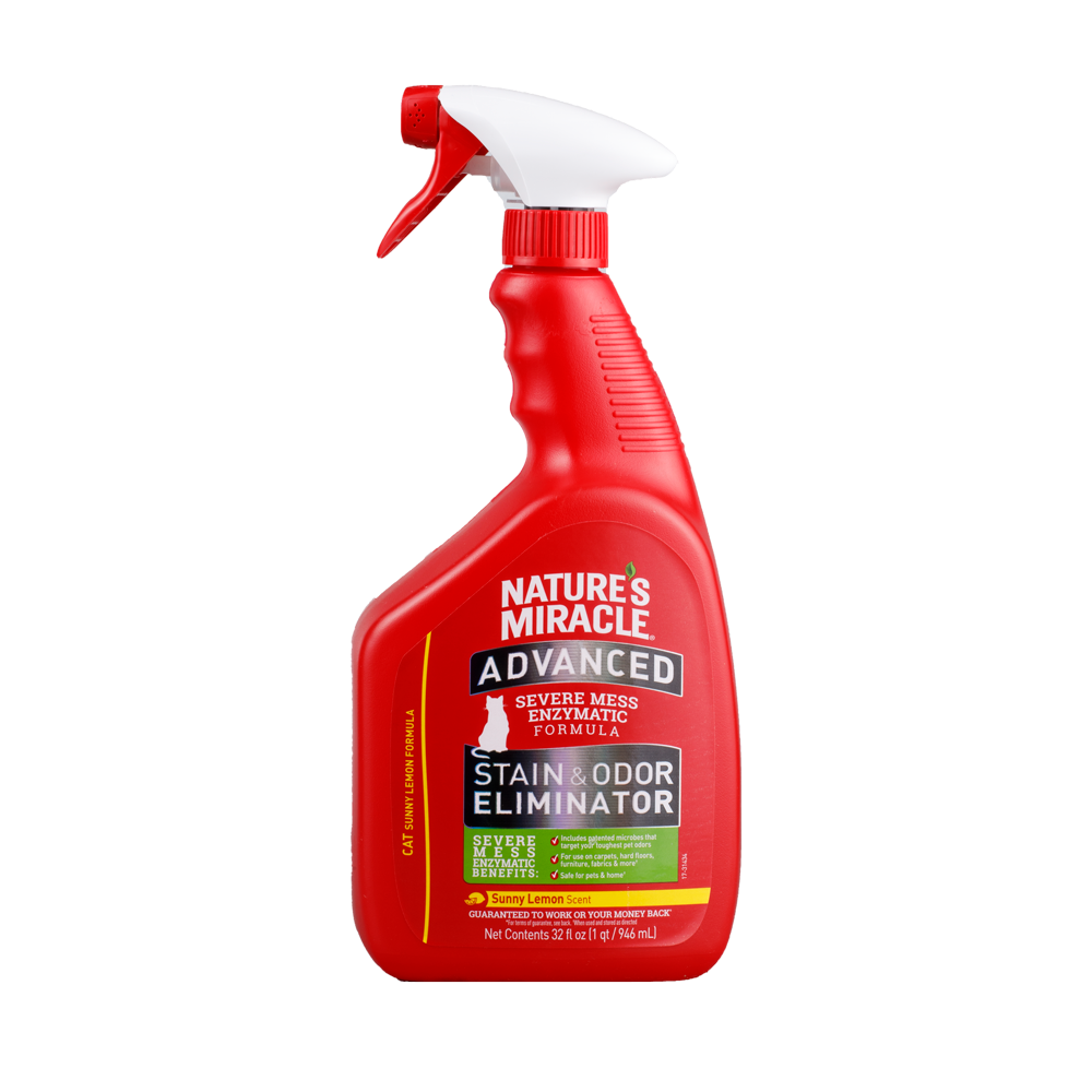 Eliminador De Manchas y Olores Avanzado Gato Nature Miracle 32 Oz