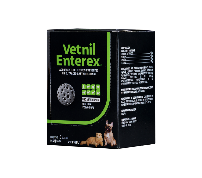 Enterex Absorvente Toxinas para Perros y Gatos