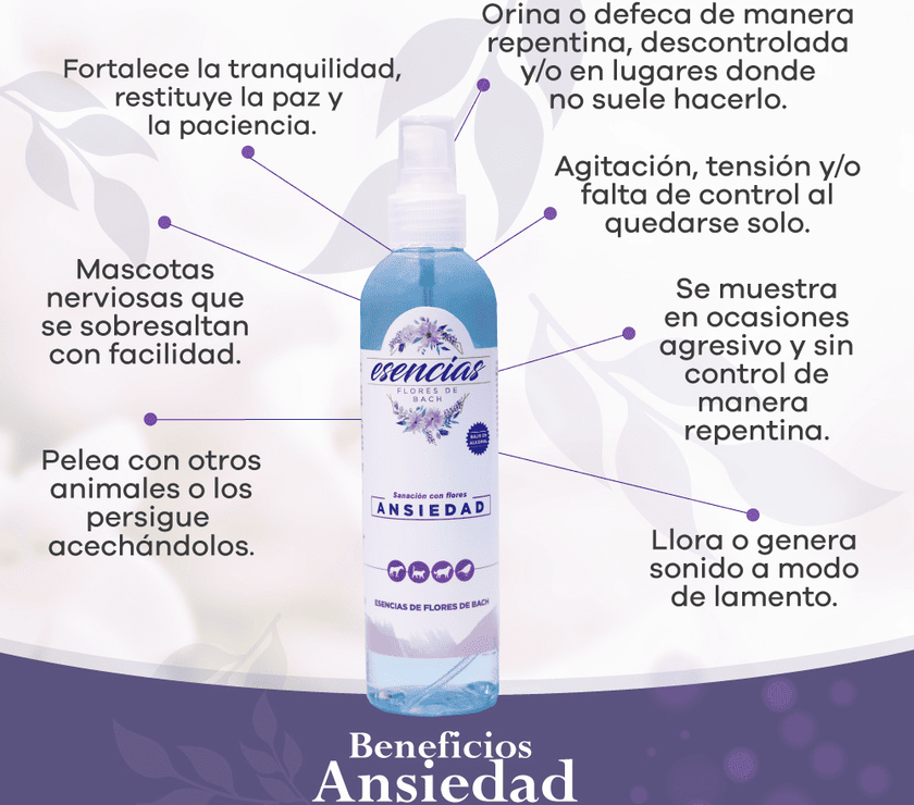 Esencias Florales de Bach Ansiedad perros y gatos