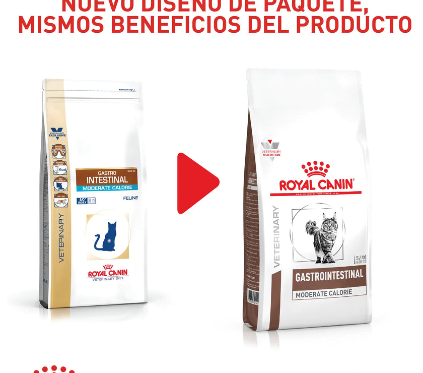 Alimento Royal Canin Vhn Gastrointestinal Moderate Calorie Felino 2Kg