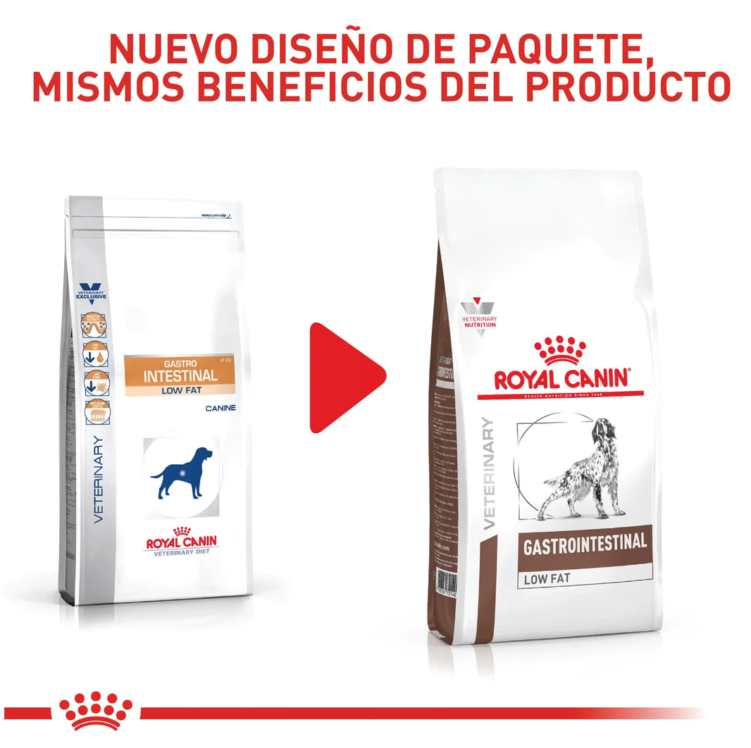 Alimento Royal Canin Vhn Gastrointestinal Low Fat Canino 8 Kg