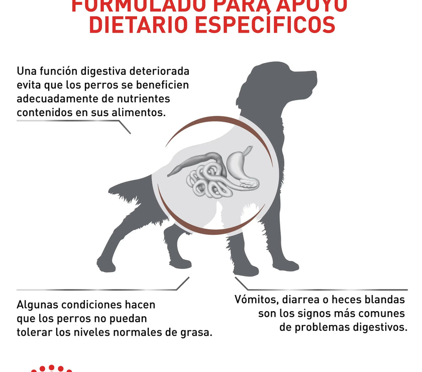 Alimento Royal Canin Vhn Gastrointestinal Low Fat Canino 8 Kg