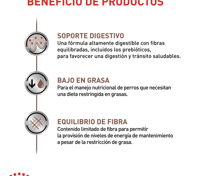 Alimento Royal Canin Vhn Gastrointestinal Low Fat Canino 8 Kg