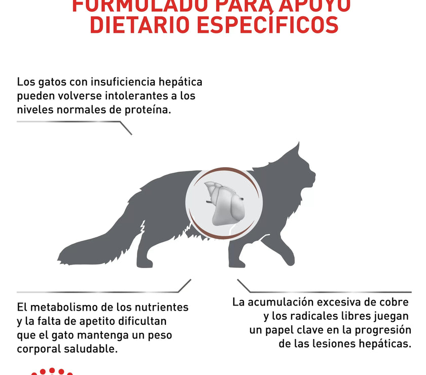 Alimento Royal Canin Vhn Hepatic Felino 2 Kg