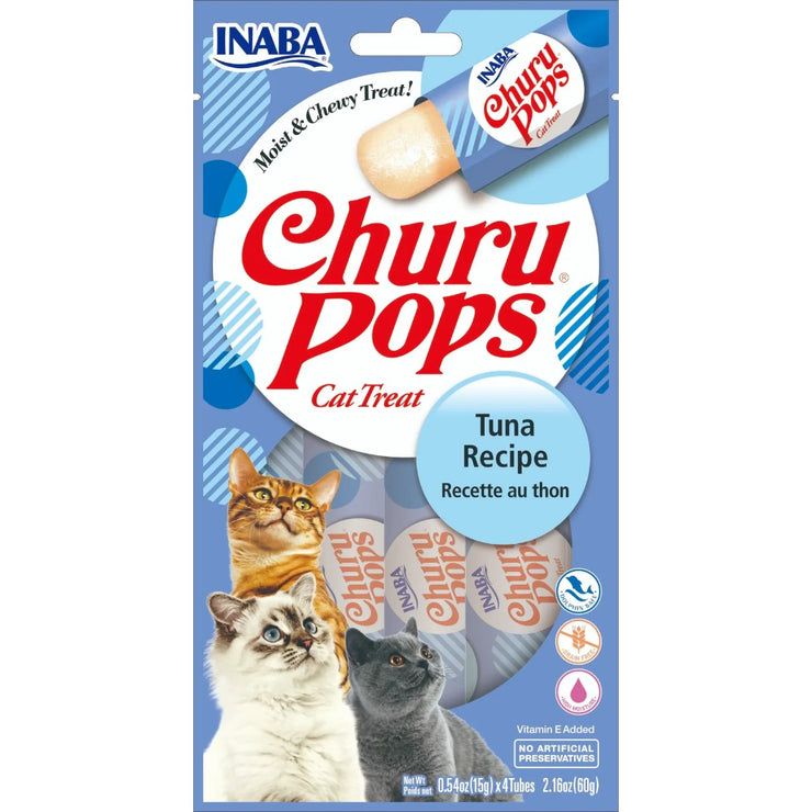 Inaba Cat Snack Churu Pops 4 Piezas  - Atún 60 GR.