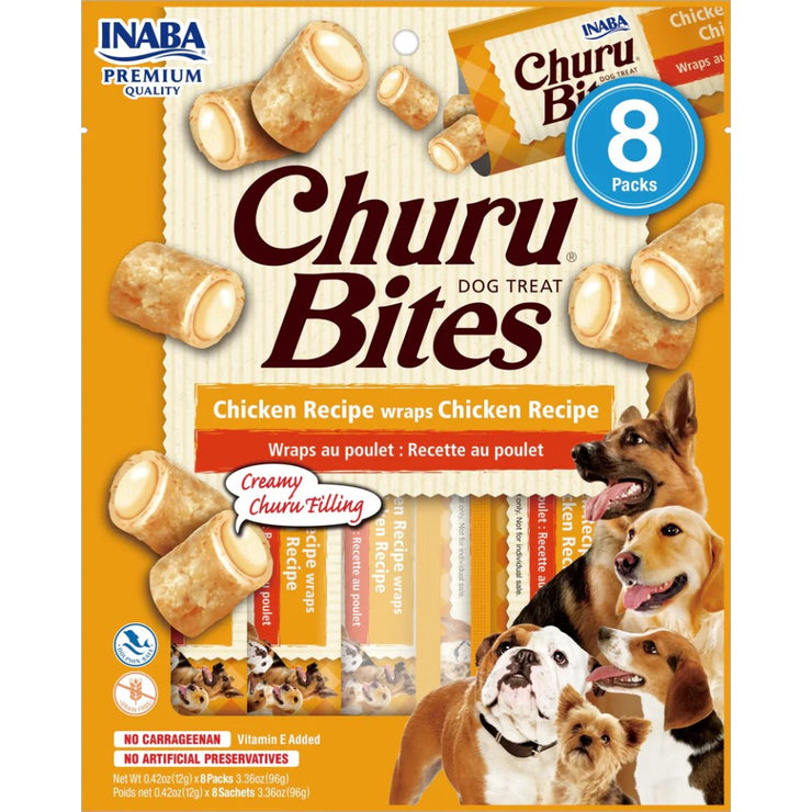 Inaba dog snack Churu Bites pollo wraps 8 piezas 96 gr
