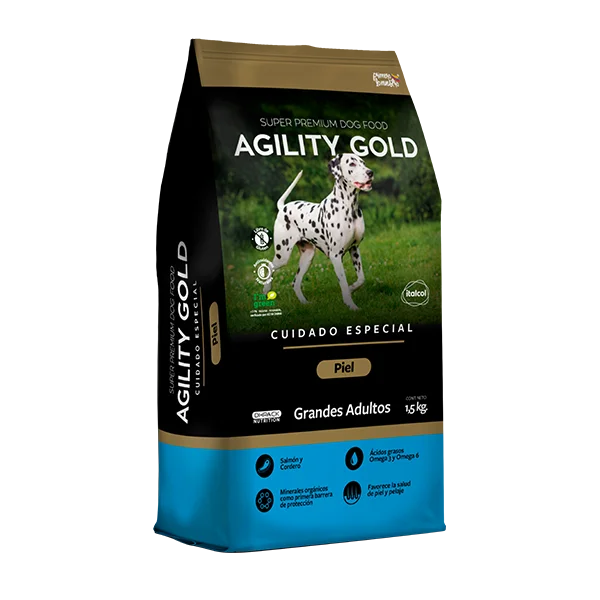 Agility Gold Grandes Adultos Piel 1.5 kg a 8 kg