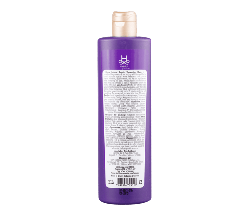 Mascarilla para mascotas Hydra Volumizing Mask 480 ml