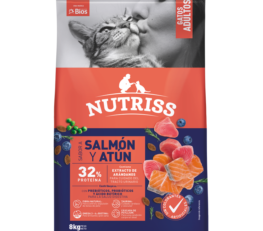Nutriss Gato Adulto Salmon AtunX 8 KG