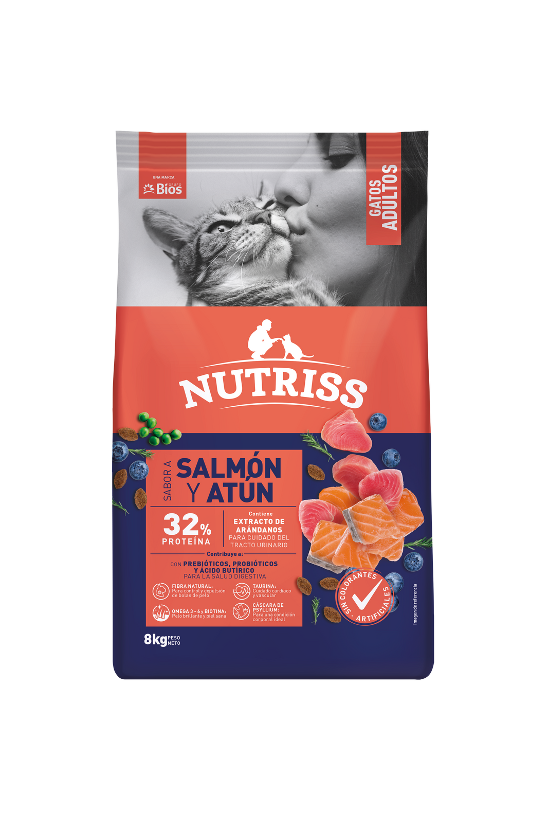 Nutriss Gato Adulto Salmon AtunX 8 KG