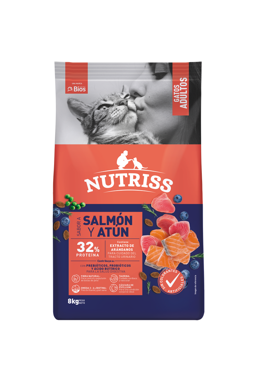 Nutriss Gato Adulto Salmon AtunX 8 KG