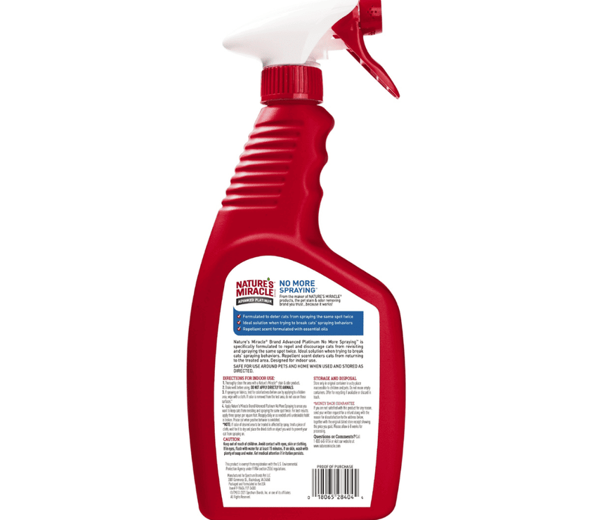 Spray No más marcas Nature Miracle gato 24oz
