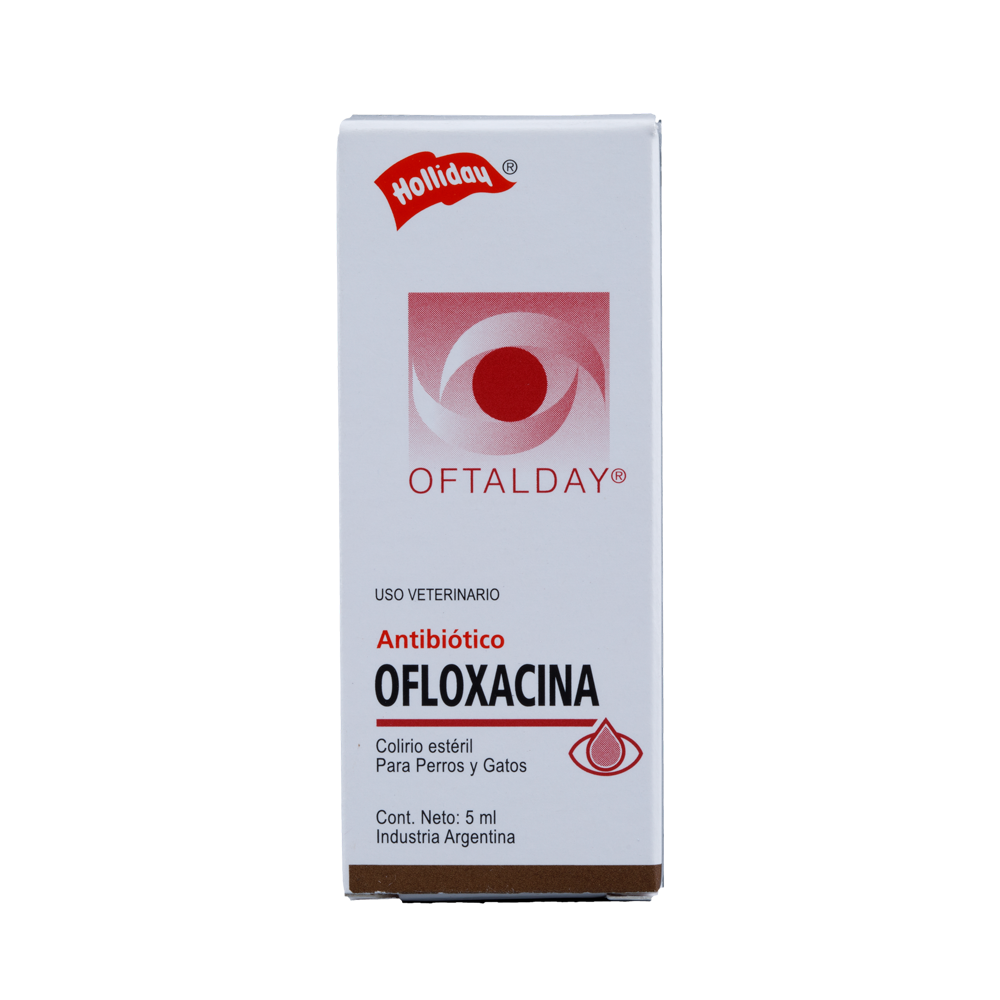 Ofloxacina Colirio Gotas Perros y Gatos 5 ml