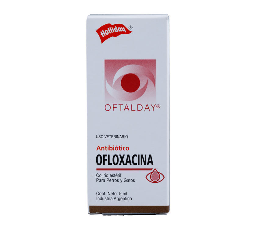 Ofloxacina Colirio Gotas Perros y Gatos 5 ml