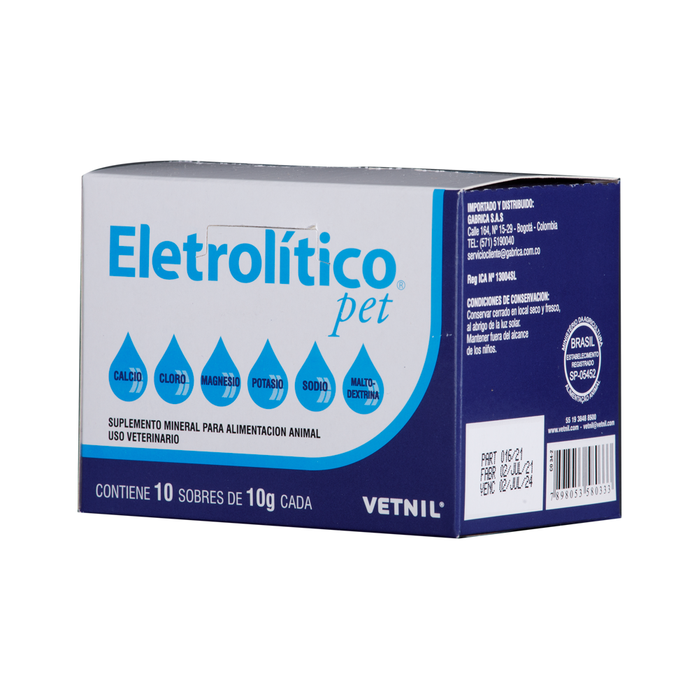 Rehidratante Electrolitico pet 10G