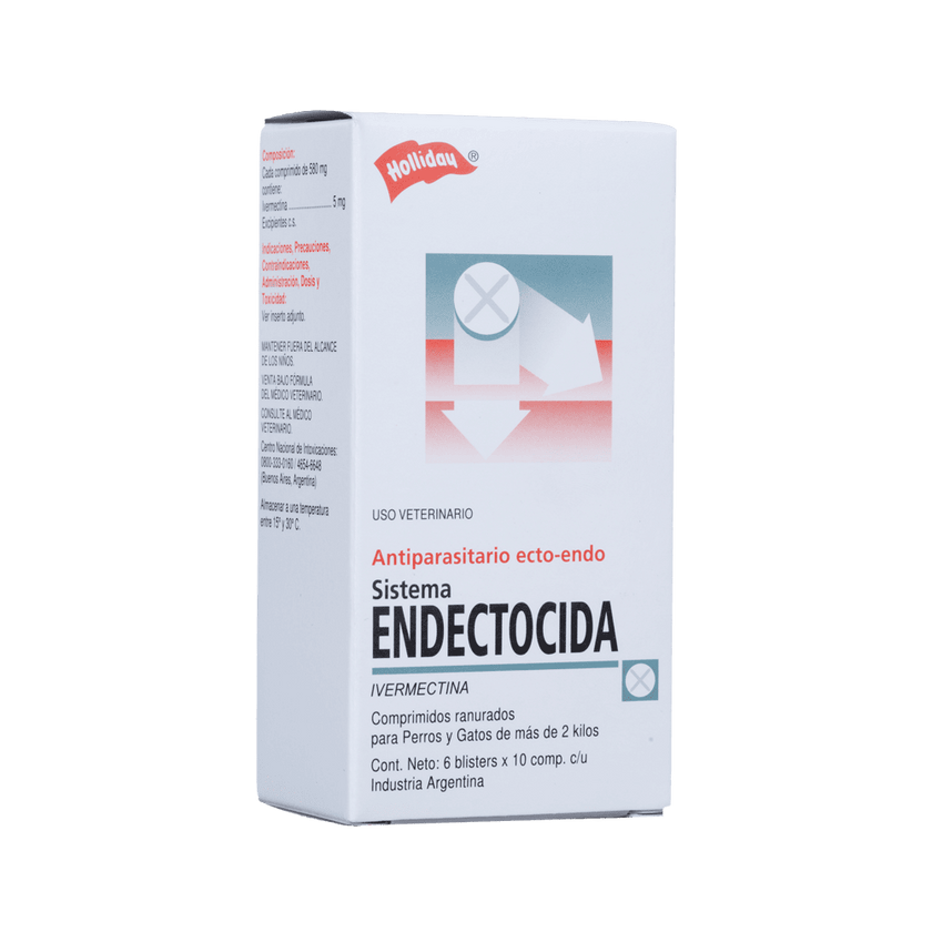 Desparasitante Externo Sistema endectocida para Gatos 60 comprimidos