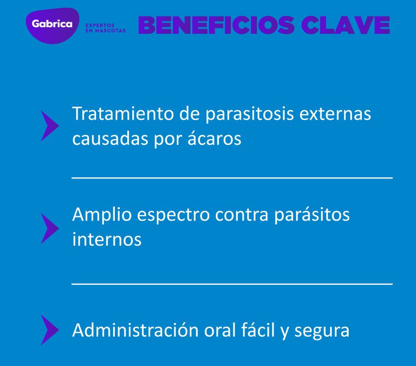 Desparasitante Externo Sistema endectocida para Gatos 60 comprimidos