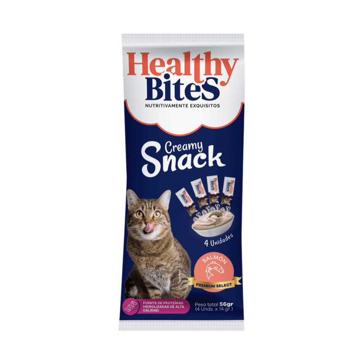 Healthy Bites Cream Gato Salmón Sobre x 56 g por 4 unidades