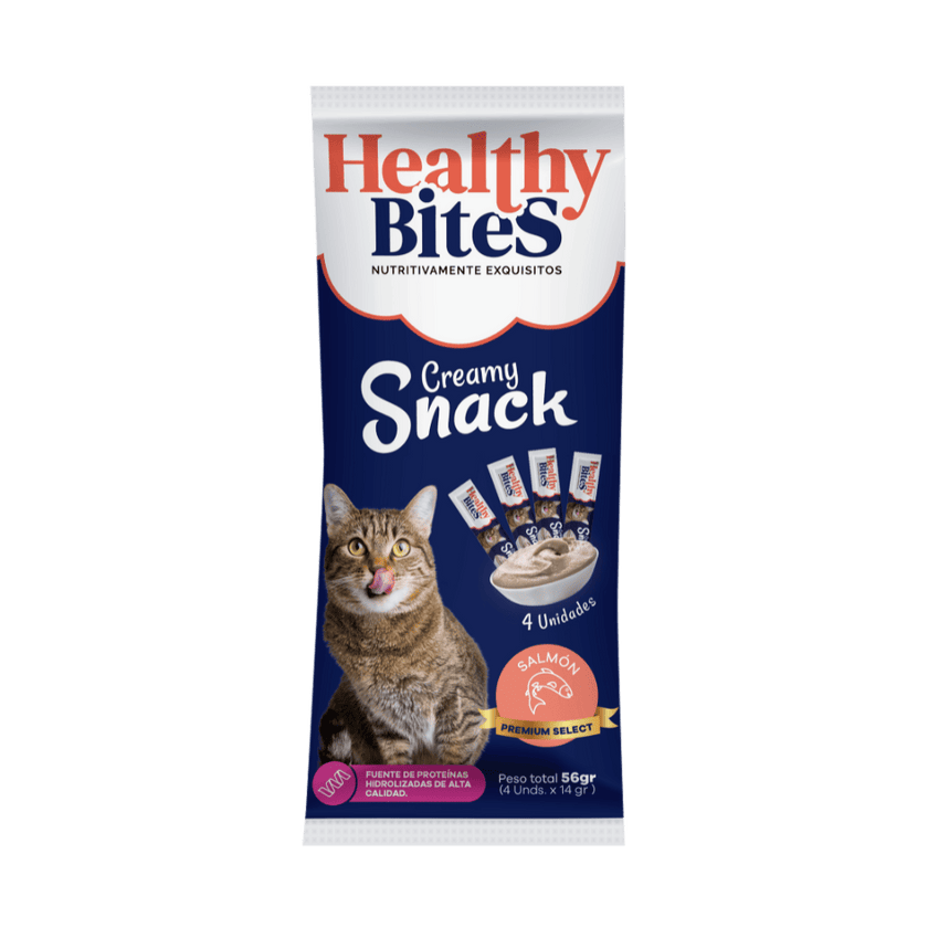 Healthy Bites Cream Gato Salmón Sobre x 56 g por 4 unidades