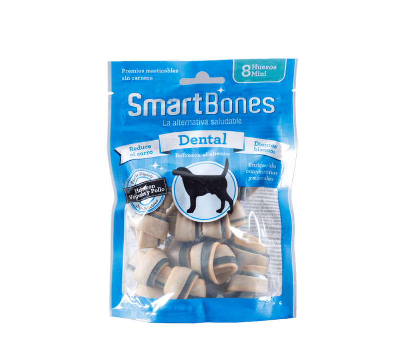Snack para perro pequeño Smartbones dental 8 Und