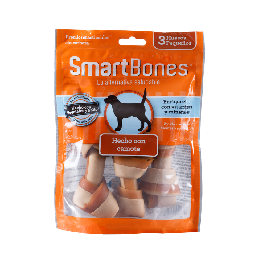 Snack para perros pequeños Smartbones Sweet Potato 3 Und