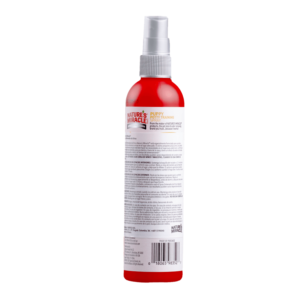 Spray Entrenamiento Para Orinar Perro Nature Miracle 8 Onz