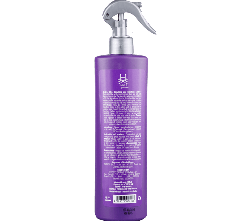 Spray Para Mascotas Hydra Ultra Dematting And Finish 500 ml